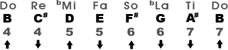 Harmonic Minor Scale in the Key of Bm